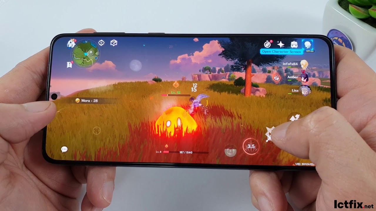 Samsung Galaxy S21 Plus test game Genshin Impact | Exynos 2100 , 8GB RAM, 120Hz Display