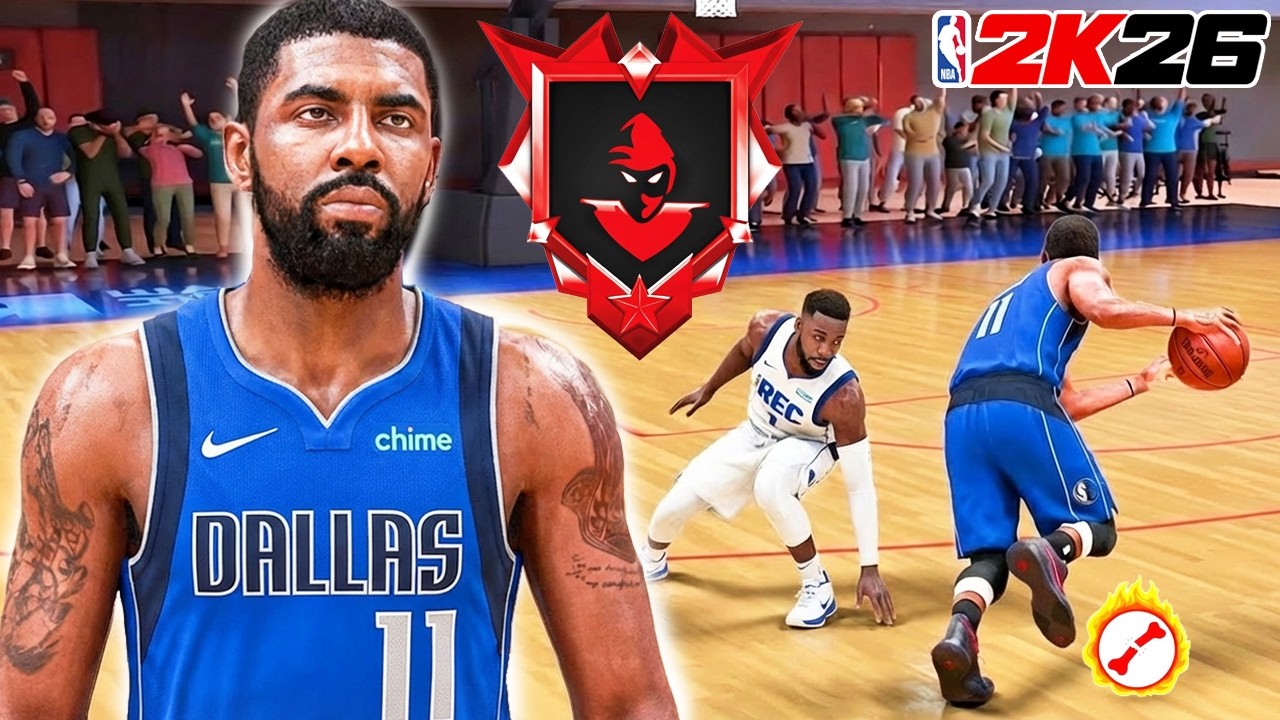 PLAYING REALISTIC on KYRIE IRVING BUILD in RANDOM REC (NBA 2K26)