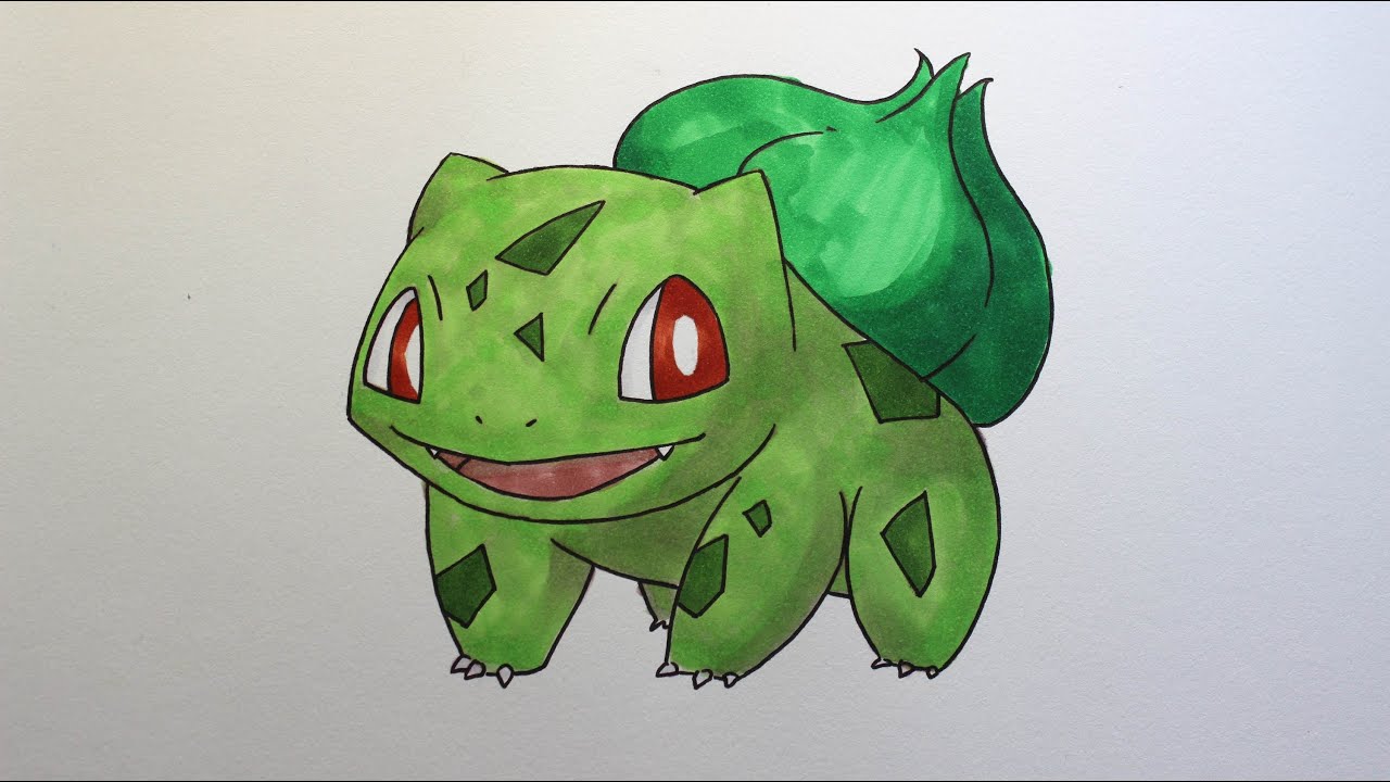 Wie zeichnet man Bisasam [Pokemon] zeichen tutorial