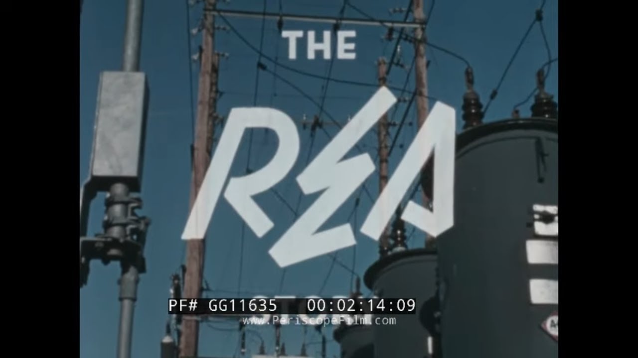 “ THE REA STORY ” 1960 RURAL ELECTRIFICATION ADMIN. PROMO FILM  RURAL UTILITIES SERVICE GG11635
