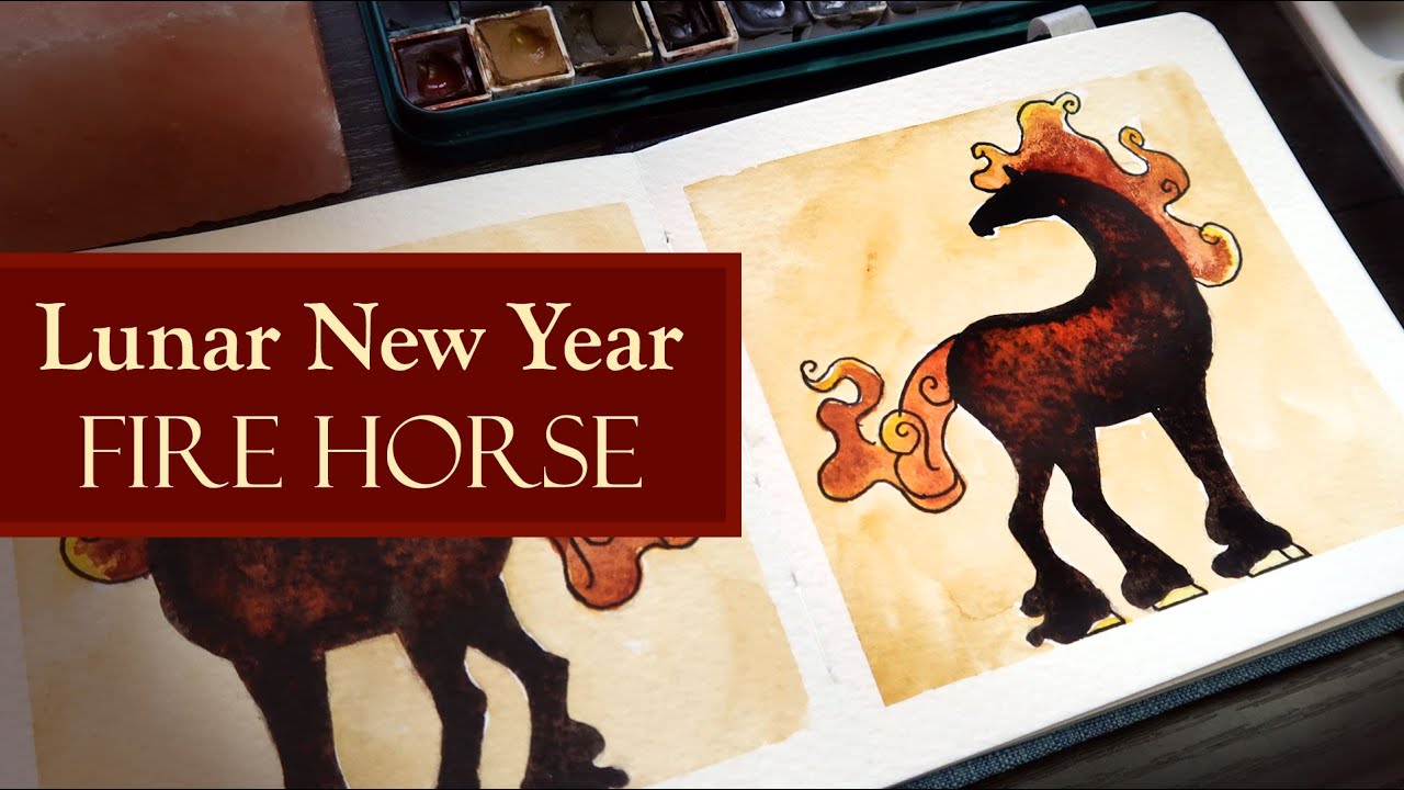 Celebrate Chinese New Year with Stunning Watercolor Art!