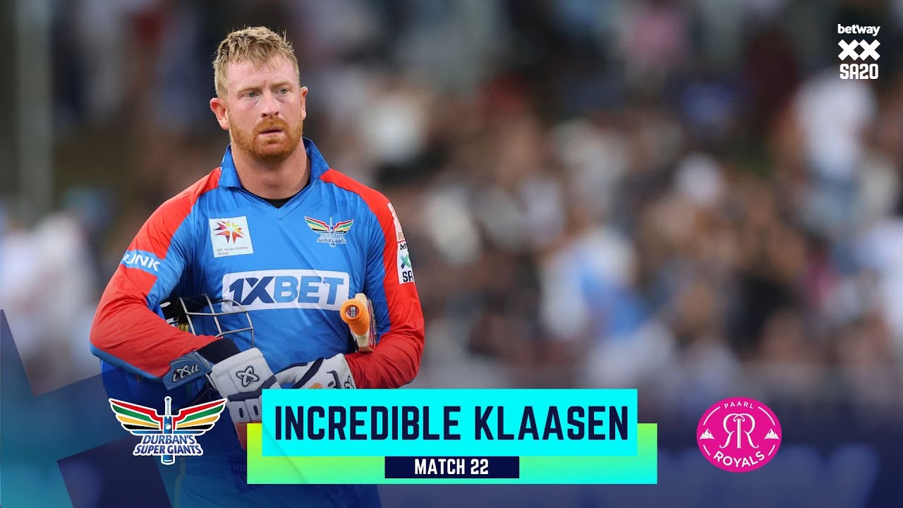 Heinrich Klaasen 3 back-to-back Sixes off Fabian Allen | Match 22 #DSGvPR | Betway SA20