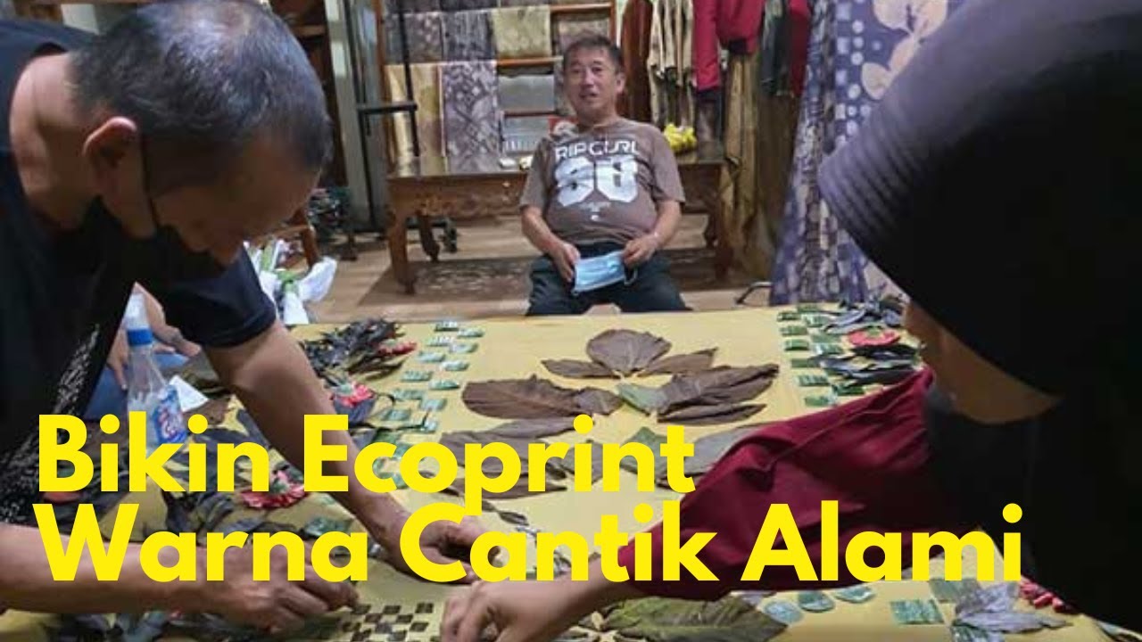 Cara Bikin Ecoprint dengan Warna Cantik Alami