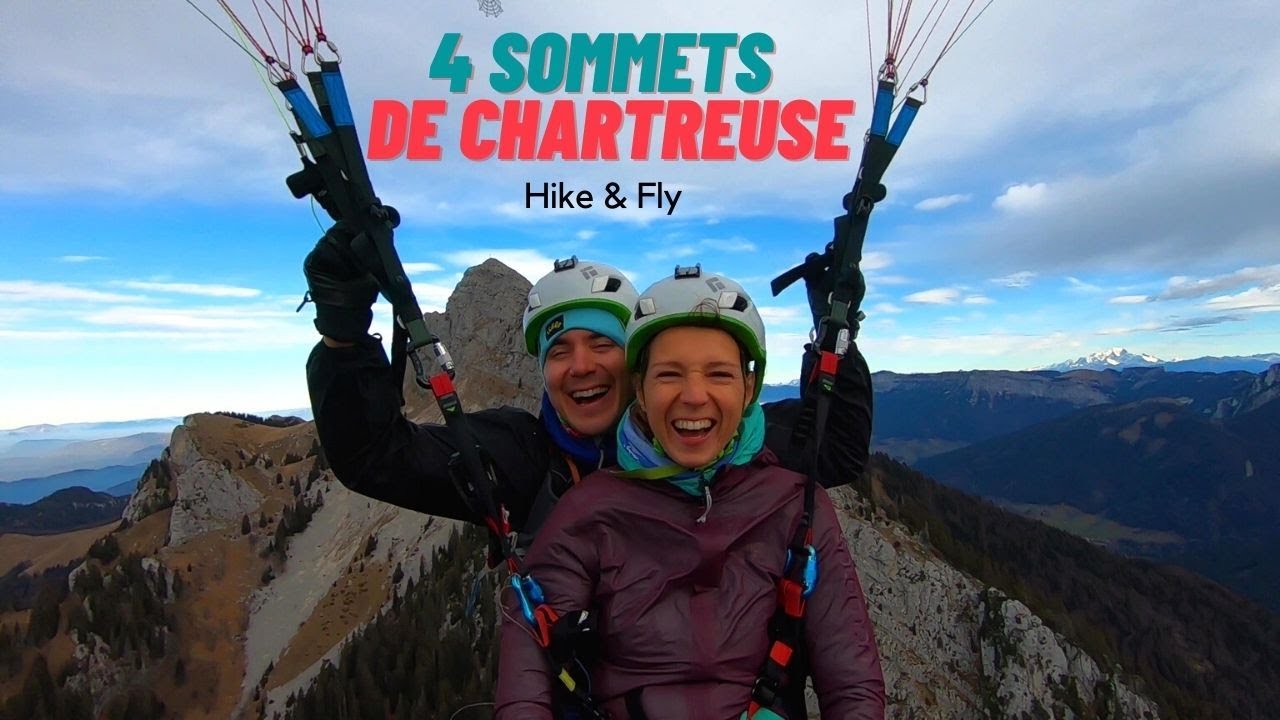 Les 4 sommets du Massif de Chartreuse en parapente biplace