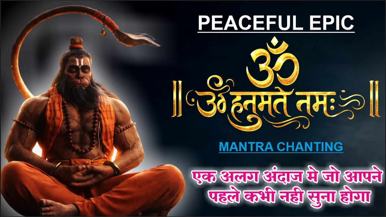 शक्तिशाली हनुमान मंत्र, ॐ नमो हनुमते नमः | Hanuman Mantra for Peace and Positive Energy 