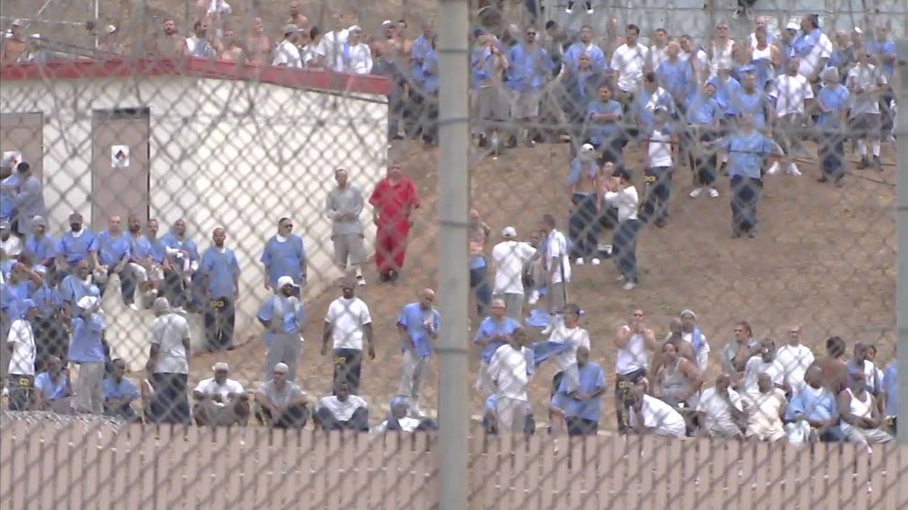 VIDEO: Protesters blame riot at Norco prison on new state reintegration policy | ABC7