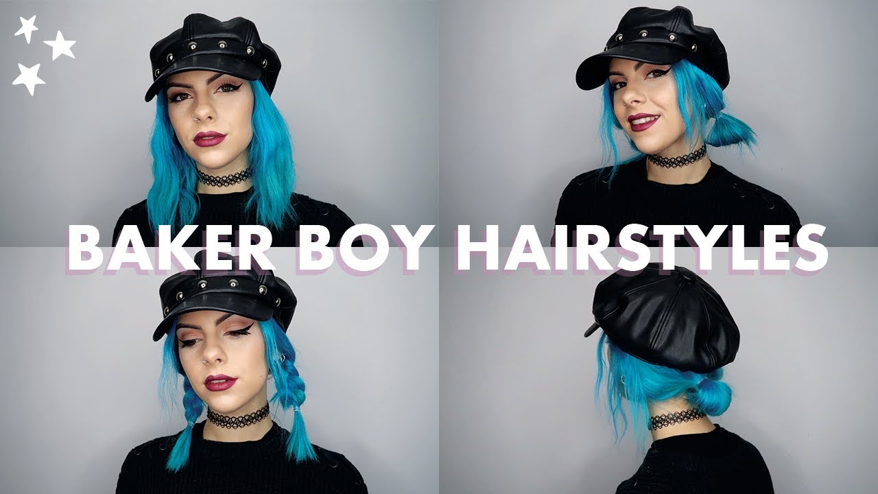 4 x QUICK & EASY HAIRSTYLES with a Baker Boy Hat