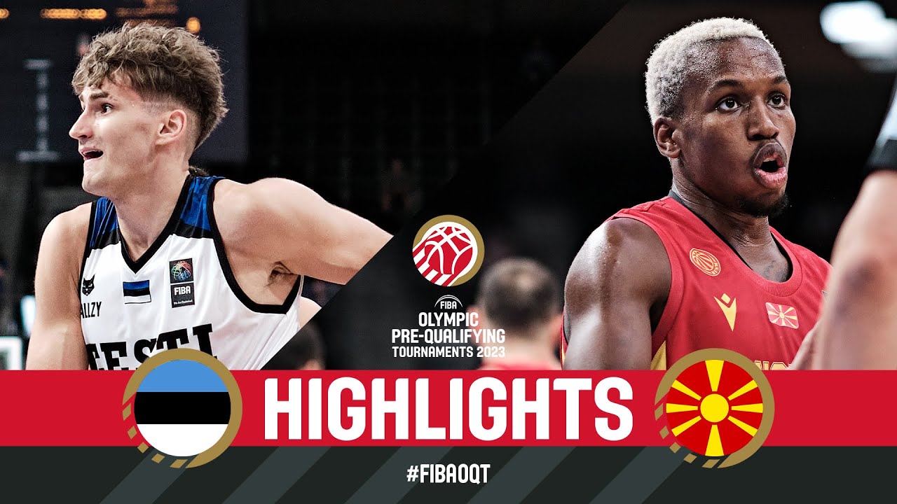 EST 🇪🇪 v MKD 🇲🇰 | Basketball Game Highlights | FIBA Olympic Pre-Qualifying Tournament 2023 POL-EST