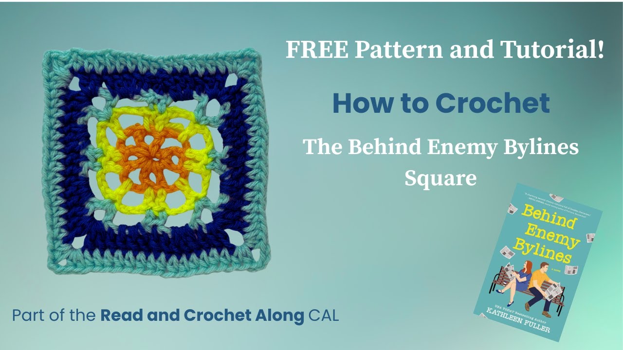 БЕСПЛАТНАЯ схема и мастер-класс: как связать крючком квадрат «За спиной врага»