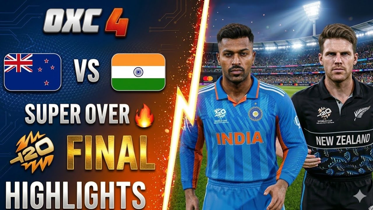 OXC 4: INDIA VS NEW ZEALAND WORLD CUP FINAL 🏆🔥 | Thrilling Super Over Highlights 🥶🏏