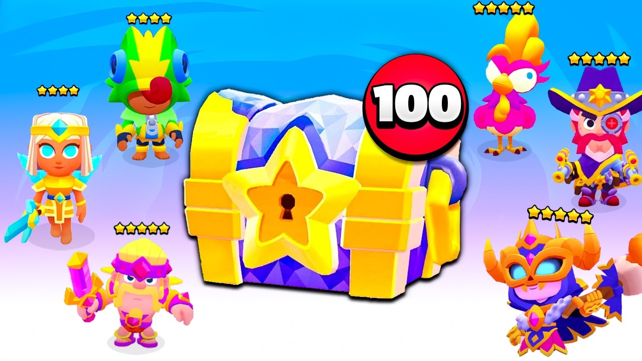 ABRO 100 COFRES ESTELARES en una CUENTA de NIVEL 1 en Squad Busters