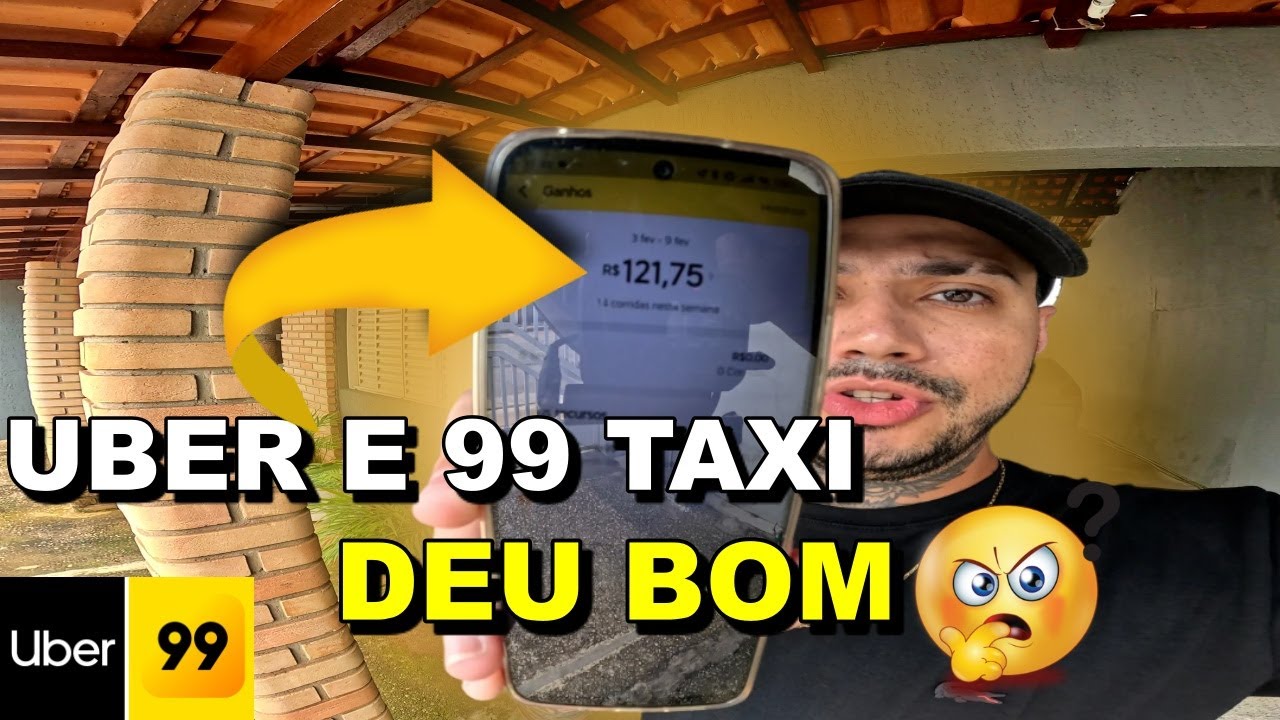 PRIMEIRO DIA DE TRABALHO NA UBER E 99 EM 2025!!!