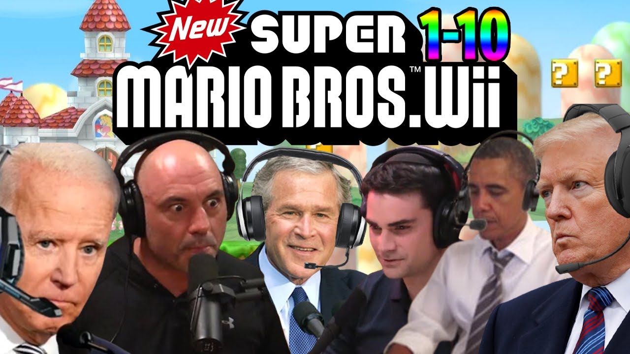 US Presidents Play New Super Mario Bros. Wii 1-10