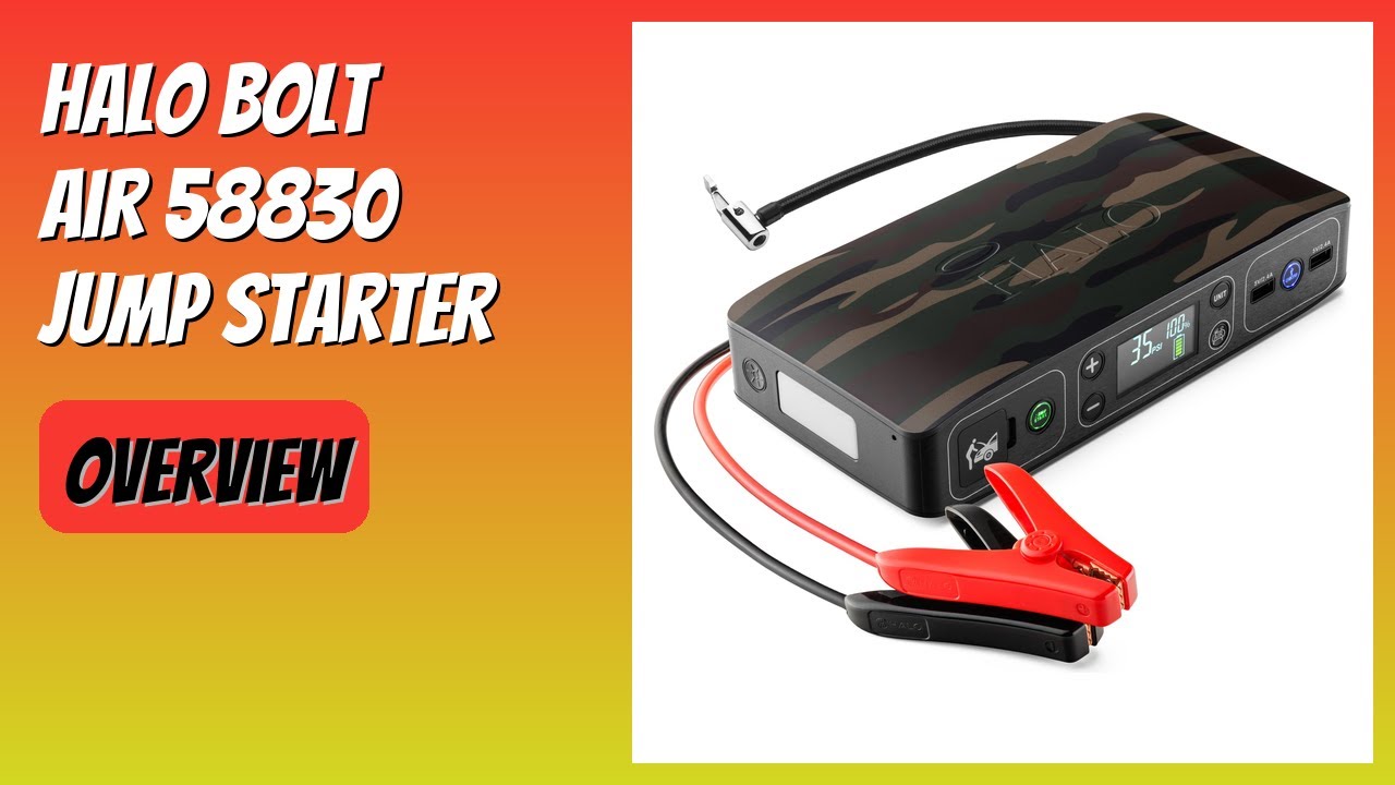 REVIEW (2026): HALO Bolt Air 58830 Jump Starter. Features