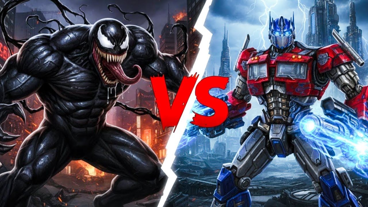 🕷️🚛 Optimus Prime vs Venom: ¿Quién es el verdadero líder en el campo de batalla?