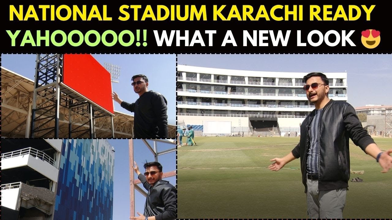 National Stadium Karachi latest | Final Look for champions trophy | led screens much more