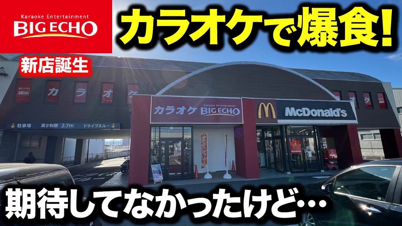 【爆食】ネカフェ跡に誕生した最先端カラオケで限界まで食べまくってみた！（ビッグエコー BIG ECHO）