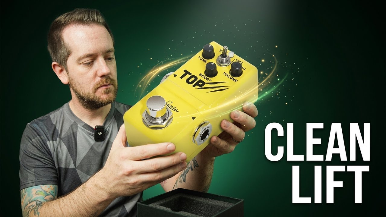 Rowin Top Mini Booster &ndash; Clean Lift in a Tiny Pedal