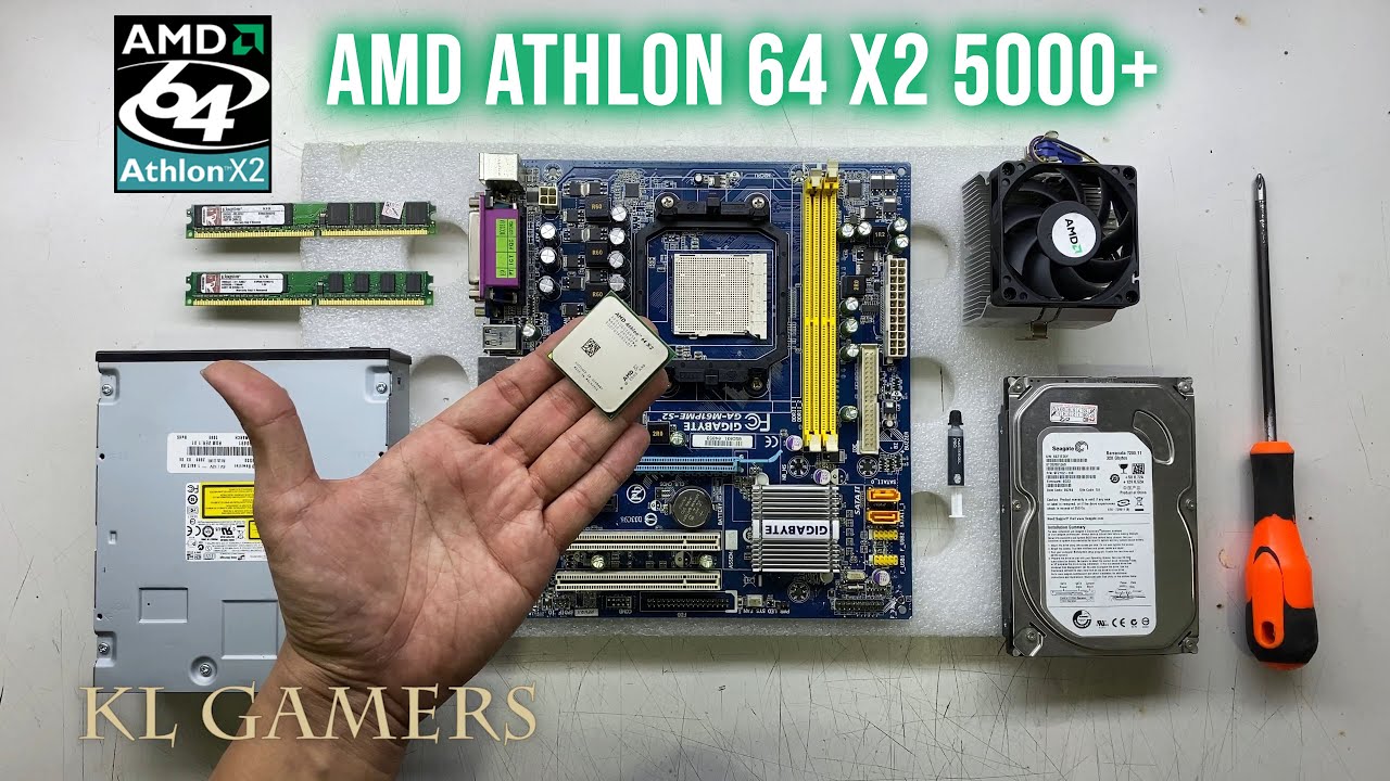 AMD Athlon 64 X2 5000+ 2.6Ghz GIGABYTE GA-M61PME-S2 Windows XP PC Build