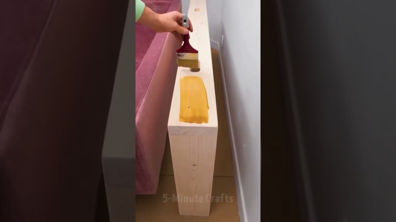 Make your couch more functional with this DIY charging shelf 📲🔌#shorts #diy #wood #phone