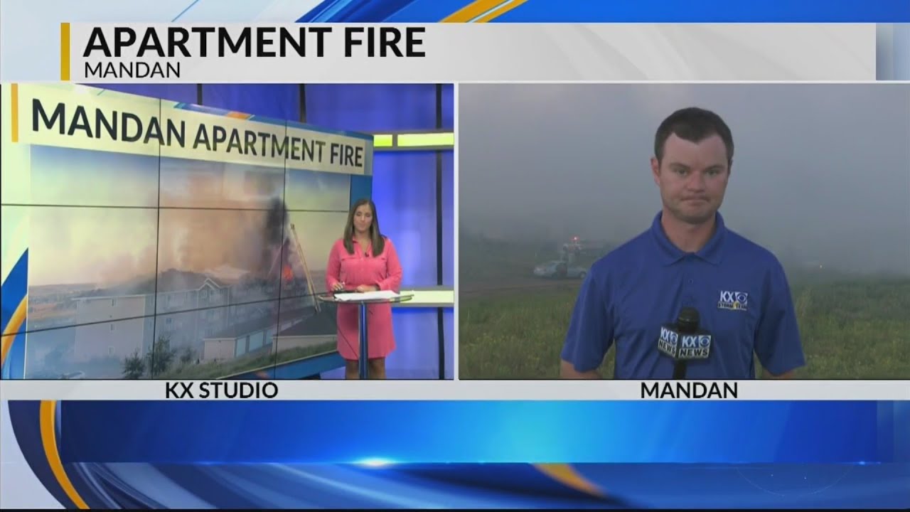 Robert Suhr KX News At 9pm Mandan Fire 8-10-20