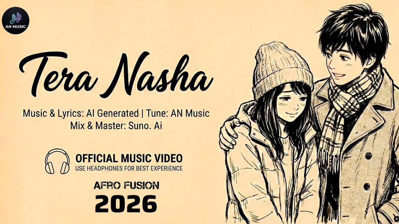 Tera Nasha (Official Music Video) | Afro Fusion x Hindi Pop | AN Music 2026 | New Song | Hindi Song 