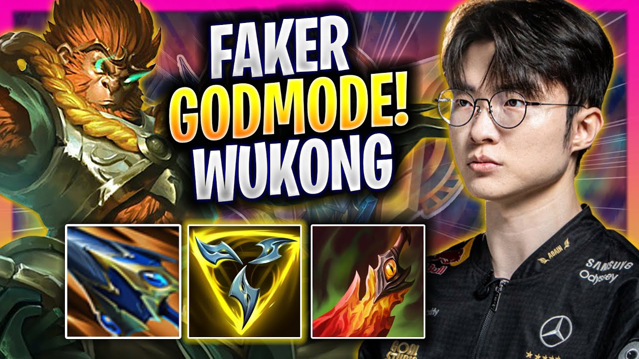 FAKER LITERALLY GOD MODE WITH WUKONG! - T1 Faker Plays Wukong JUNGLE vs Master Yi!
