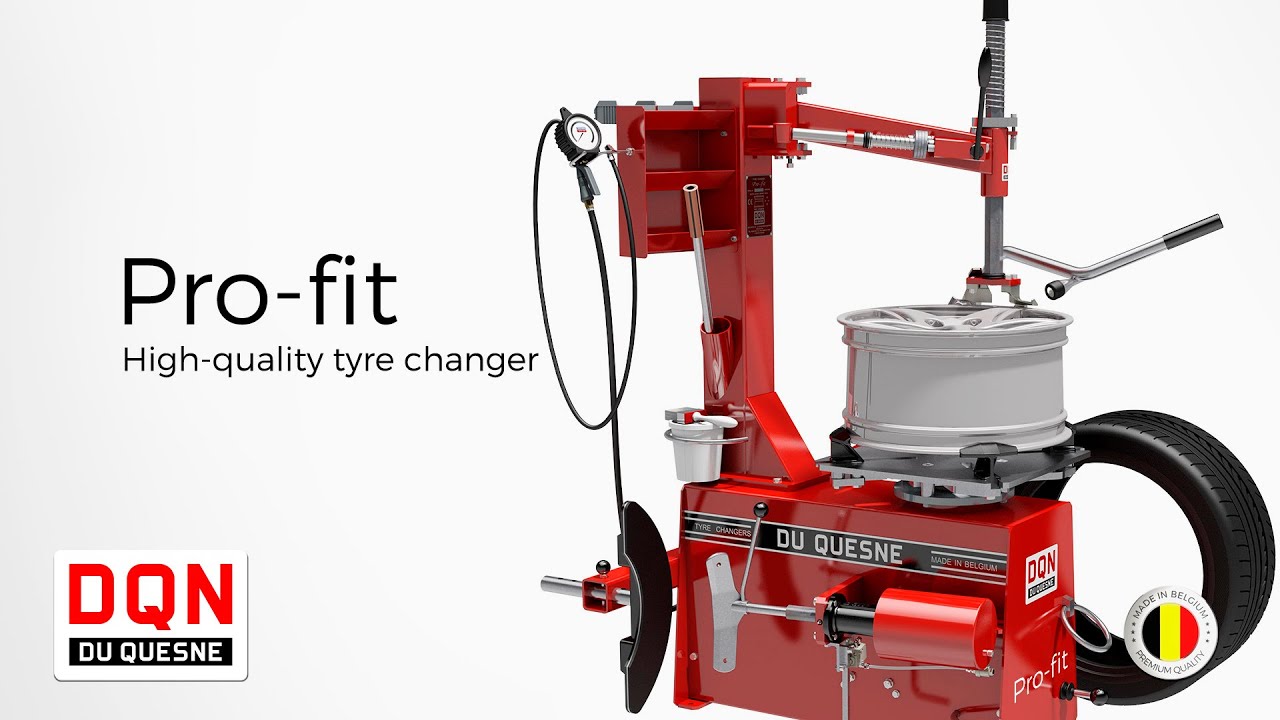 Pro-fit: DQN tyre changer for runflat and passenger car tyres.