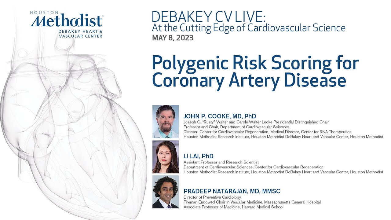 Polygenic Risk Scoring for Coronary Artery Disease (Drs. Natarajan, Lai, & Cooke)