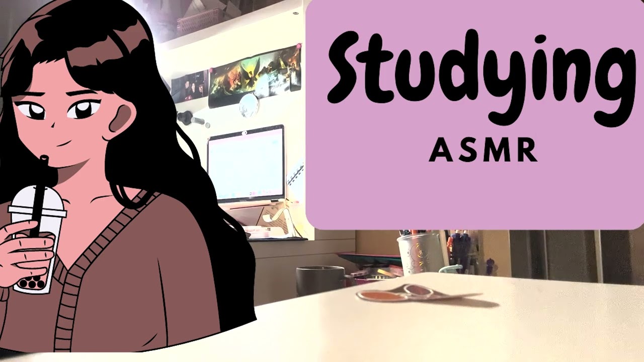 You are studying in silence with Rose Gold Library ASMR