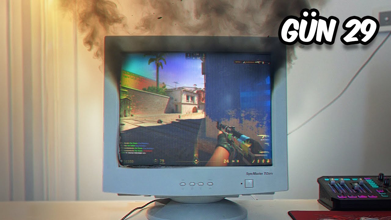 CS2 30 GÜN TÜPLÜ MONİTÖRLE OYNADIM!