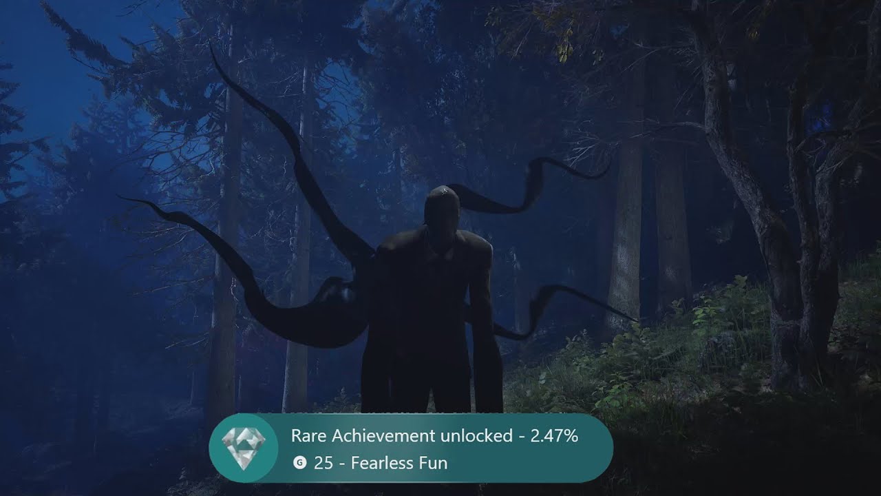 The RAREST ACHIEVEMENT in slender-man the arrival is a GLITCHY mess...