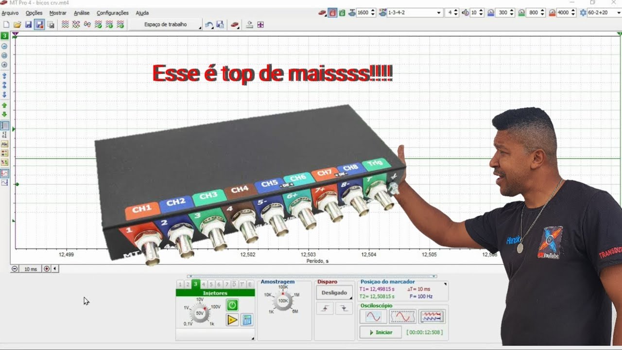 100% ,conheça cada ponto do MTPRO NA FORMA OSCILOSCÓPIO,PASSO A PASSO DO QUE VOCÊ precisa sabe.