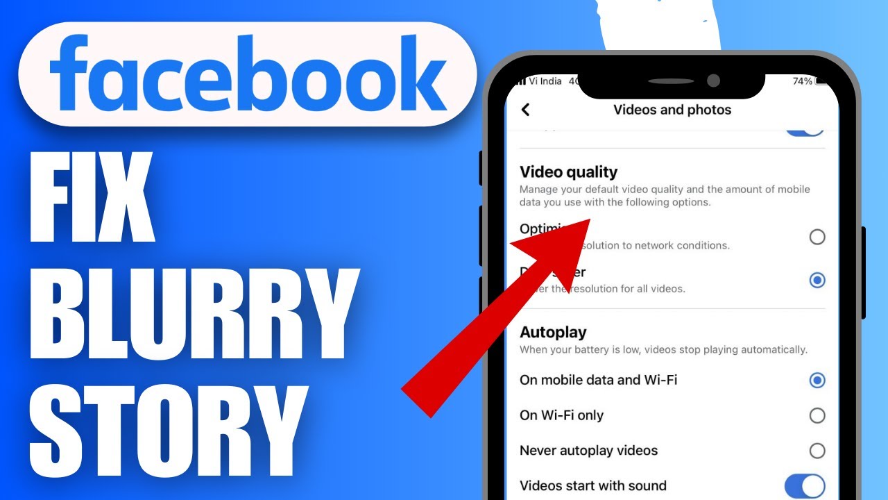 How To Fix Blurry Story On Facebook | EASY FIX