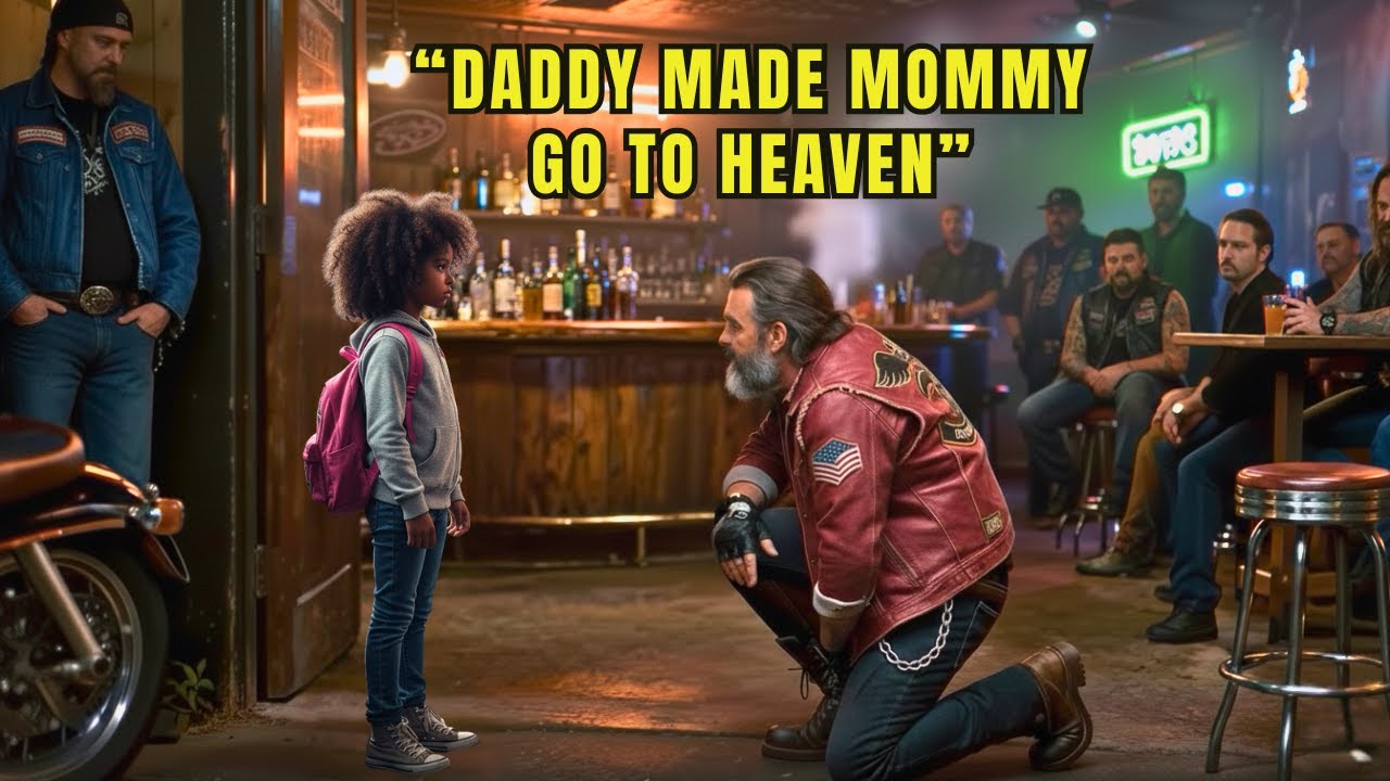 Little Black Girl Begs Bikers To Hide Her From Dad | What They Found in Her Bag Is Shocking