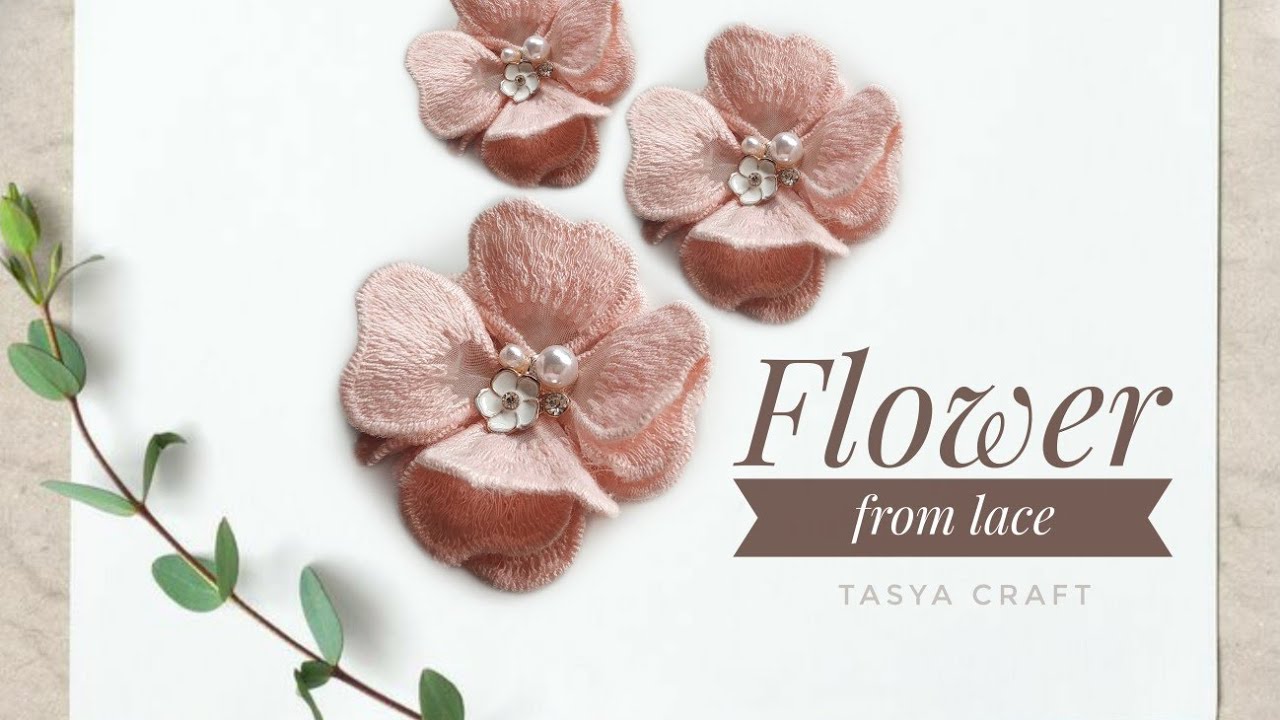 How to Make a Flower out of Lace Applique