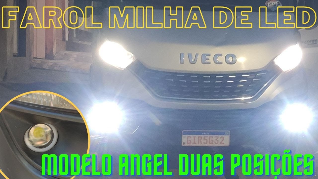 Instalei Farol de Milha com Led na Iveco Daily!!! Cabo de Aço do Estepe Quebrou e Tive que Trocar!!!