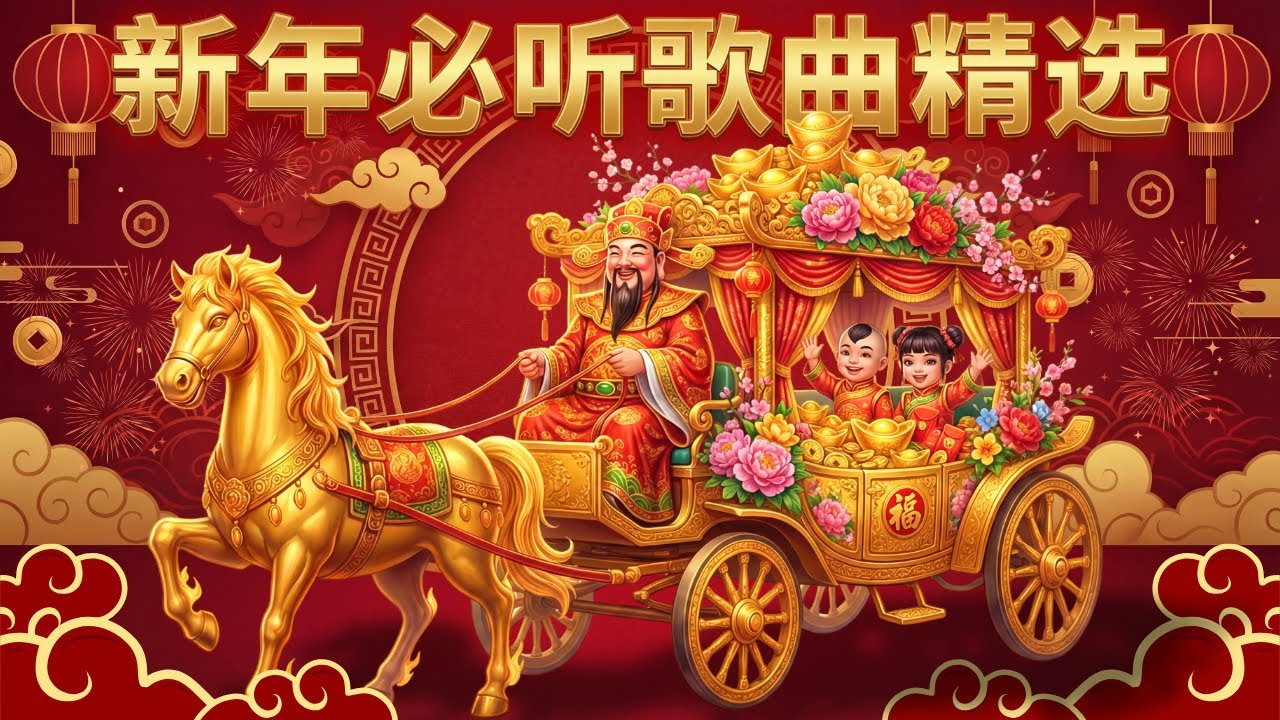 2026春节音乐精选 🧨 恭喜发财・经典新年歌曲合集 - 贺岁金曲 🎉 CNY Music 2026