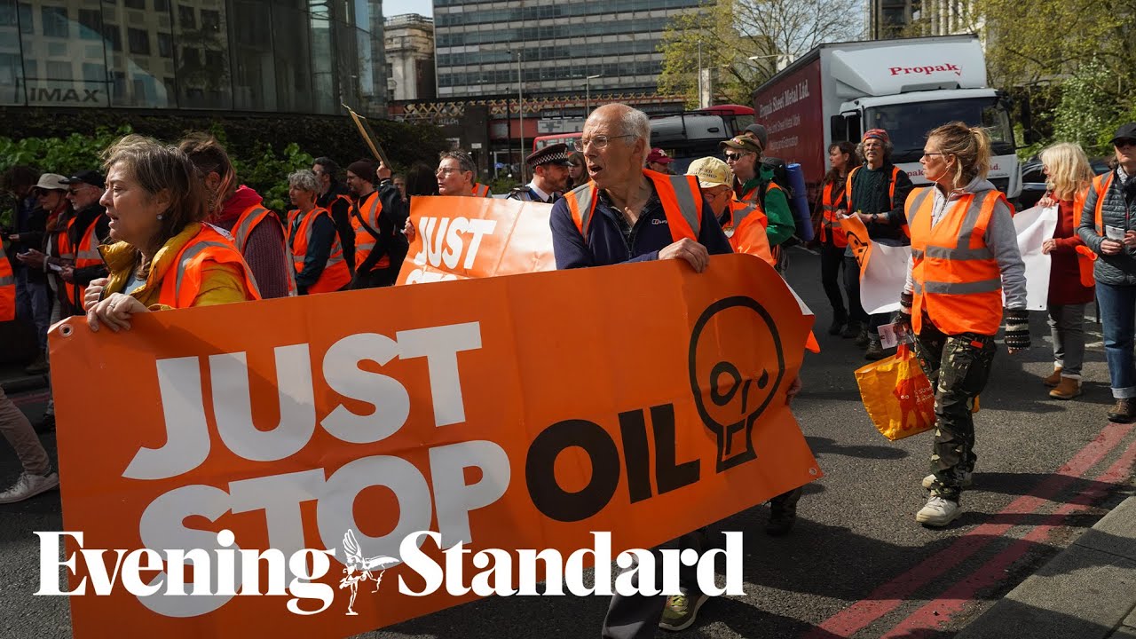Just Stop Oil protesters block traffic in Camden