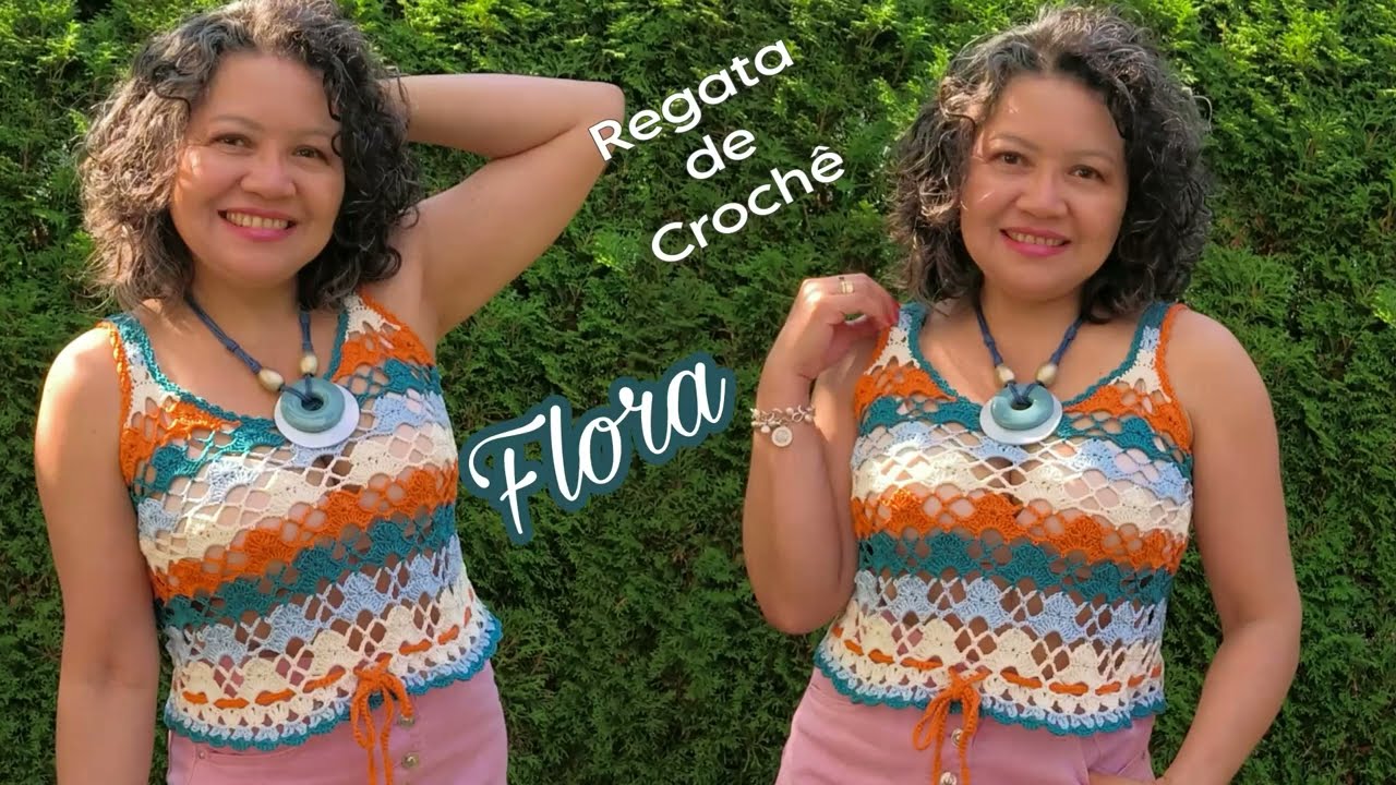 Regata de Crochê Flora