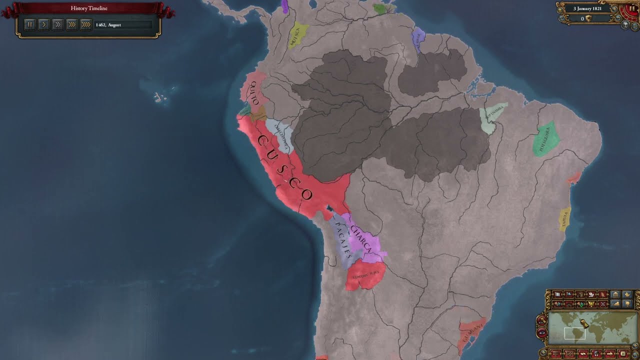 Eu4 but Cusco starts with 100 development