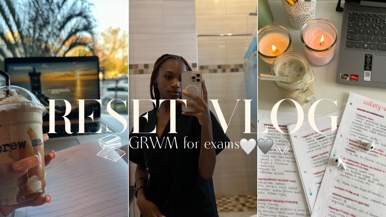 A VERY DEMURE RESET VLOG | grwm for exams; productive study, solo coffee date, shopping etc…