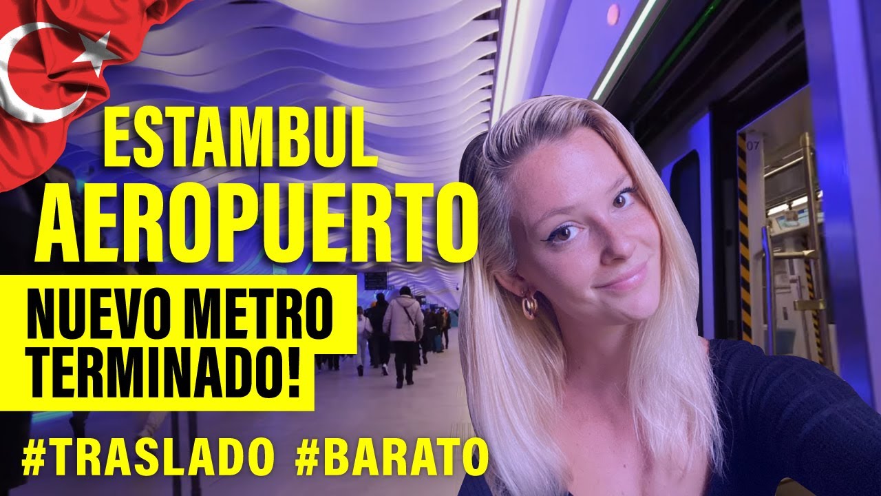 COMO IR DEL AEROPUERTO de ESTAMBUL al CENTRO | METRO NUEVO paso a paso 2024 (IST) ISTANBUL
