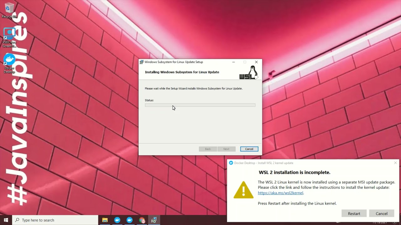 How to download and install Docker Desktop in Windows | Java Inspires
