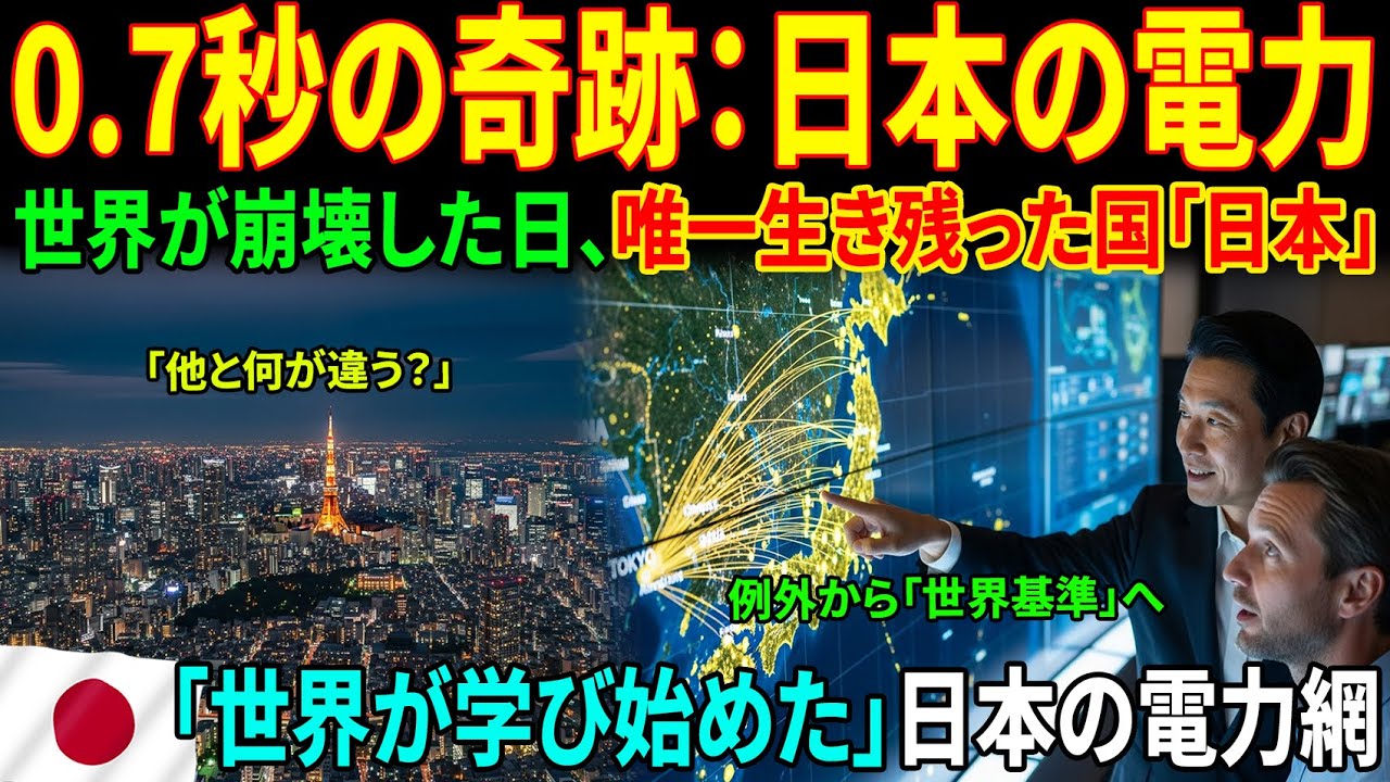 日本の電力網は「例外」ではなかった。世界が認めざるを得なかった「日本だけの新基準」とは？【海外の反応】