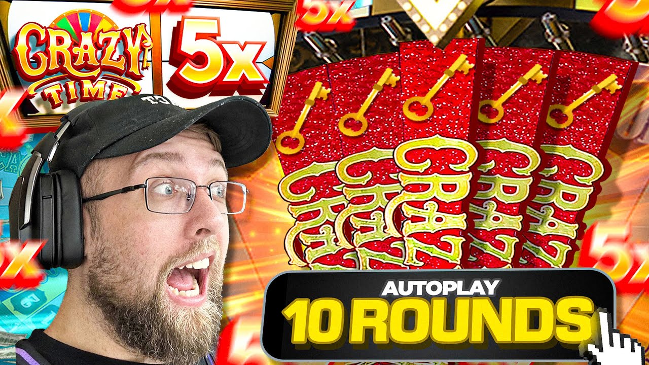 БЕЗУМНЫЙ ВЫИГРЫШ В 5X ТОП-СЛОТАХ CRAZY TIME ВО ВРЕМЯ СЕАНСА АВТО-ИГРЫ!