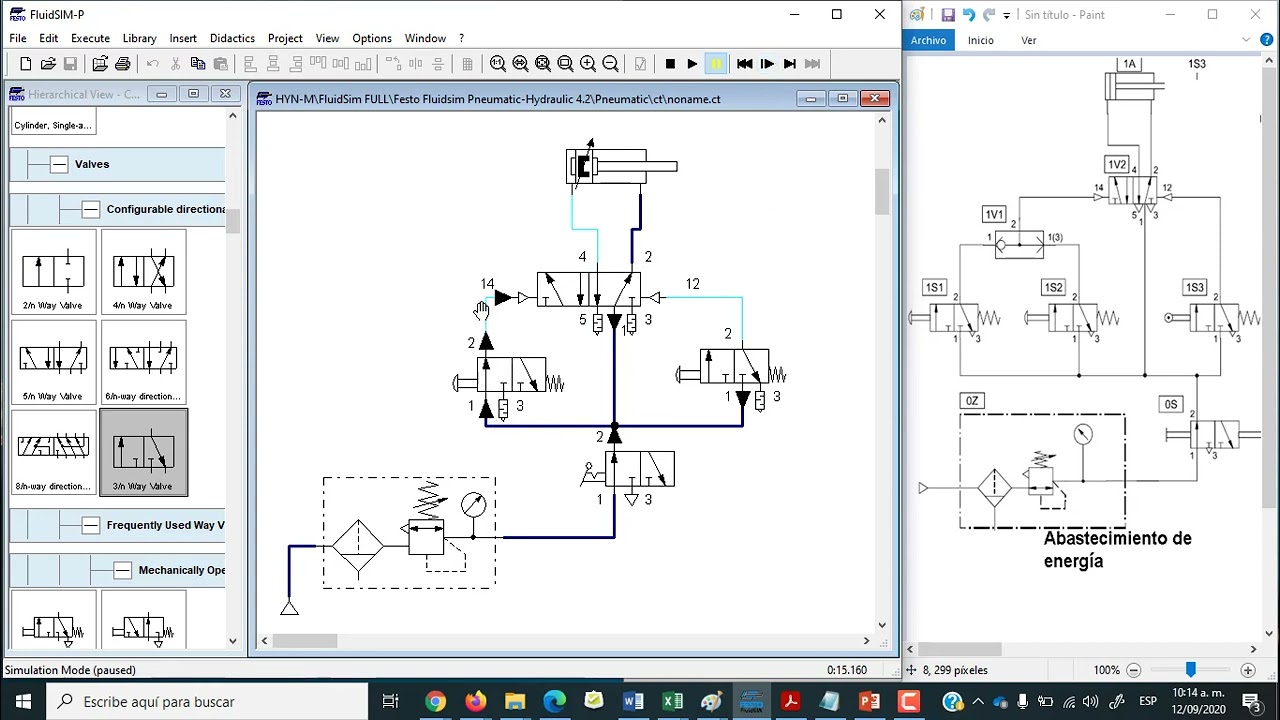 PRIMER CIRCUITO NEUMÁTICO FLUID  SIM P