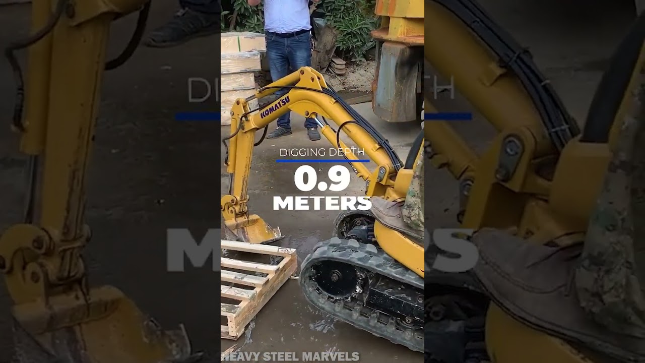 The World's Smallest Excavator (Komatsu PC01) #komatsu #miniexcavator