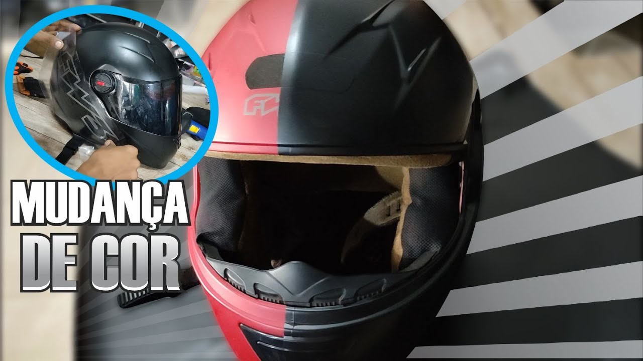 COMO VOCÊ PODE MUDAR A COR DO CAPACETE COM ADESIVO