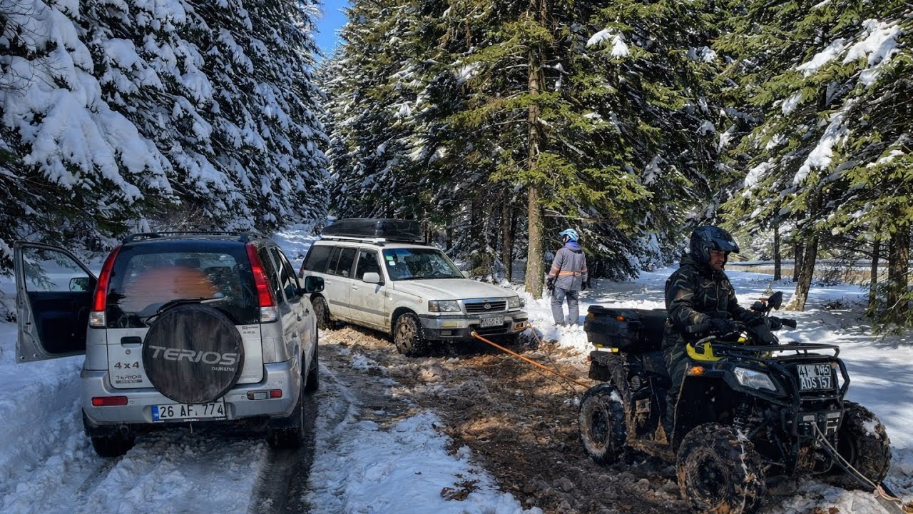 4x4 Terios ve Suzuki Vitara ve ATV Off Road Keyifli Bir Pazar  
